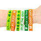Moon Boat 74Pcs St. Patrick'S Day Shamrock Rubber Wristbands Bracelets - Party Favors Supplies Gifts Decorations, 6 Styles