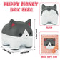 Jizwpoom Piggy Bank,Corgi Bank For Kids, Money Saving Box,Dog Piggy Bank Gift For Kids Adults Boys Girls Birthday,Grey