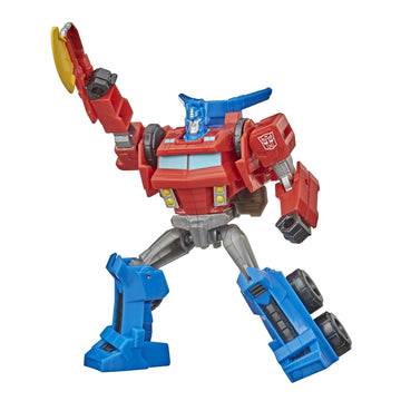 Transformers Bumblebee Cyberverse Adventures Warrior Class Optimus Prime Action Figure Toy, Repeatable Attack Move, Ages 6 And Up, 5.4-Inch
