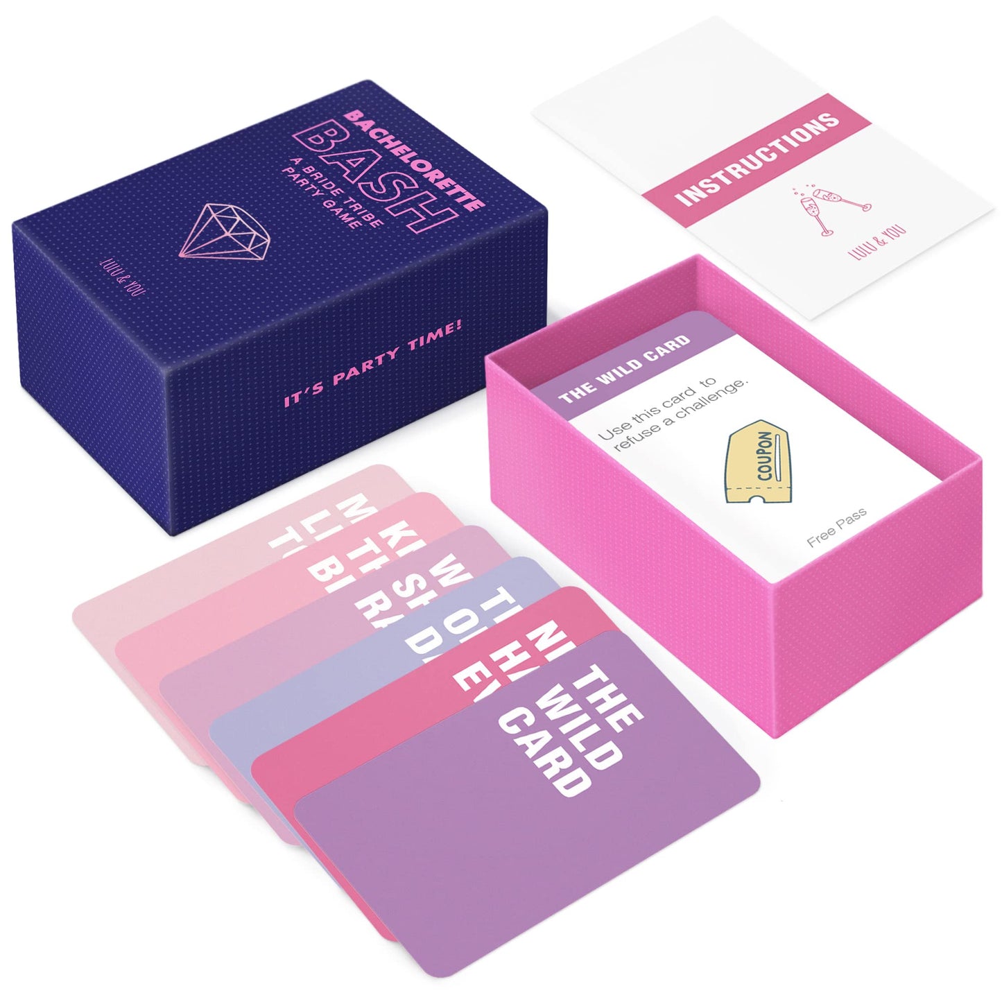Lulu & You Bash Bachelorette Party Game - Funny Bachelorette Game - Over 200 Cards, Great For A Bridesmaid Party, Girls Night Out - Bach Accessories, Create Lasting Memories
