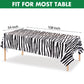 Animal Safari Tablecloth Jungle Animal Theme Tablecover Tiger Zebra Giraffe Print Table Cover Tropical Leaf Tablecloth Party Sup