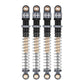 INJORA 51mm Shocks-Long Travel Threaded Double Barrel Damper for Axial AX24 SCX24 Upgrade 1/24 RC Crawler(Grey)