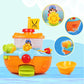 Wall Mountable Pirate Ship Bathtub Bath Toy for Kids with Water Cannon and Boat Scoop