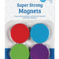 Learning Resources Super Strong Magnets, 4 Vibrant Colored Magnets, Hang On Whiteboards Or Refrigerators