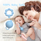 Baby Rattle Teether, Light Blue