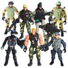8-Pack Military Toy Soldiers Action Figures Playset  US Army Men and SWAT Team with Military  Accessories for Kids Boys Girls