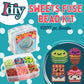 SCS Direct 4,000pc Fuse Beads Sweet Treats w CASE -17 Colors, 12 Unique Templates, 2 Peg Boards, Tweezers, Ironing Paper - Bulk