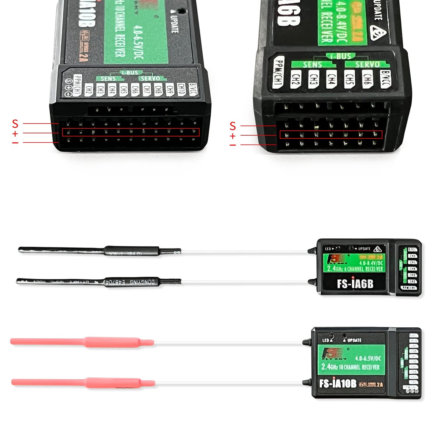 Flysky Fs-I6X 10Ch Transmitter With Fs-Ia10B Receiver, 2.4Ghz Rc Controller For Rc Car Boat Airplane Helicopter Drone Robot & Co