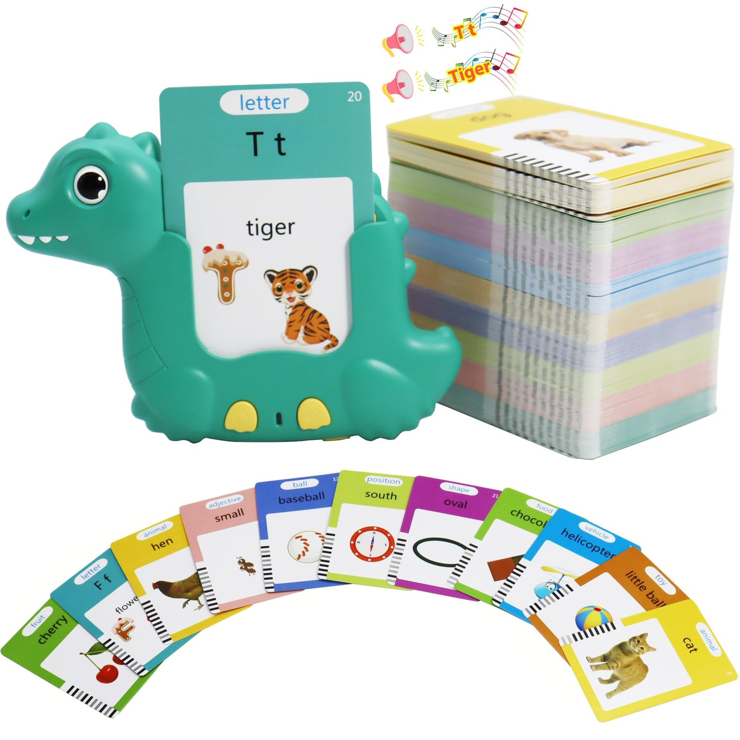 MAYAPHILOS English Talking Flash Cards with 510 Sight Words, Pocket Speech Therapy Toys, Interactive Autism Sensory Toy, Eductio