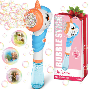 Bubble Machine For Kids, Unicorn Toys For Girls Ages 3 4 5 6 7 8+ Year, Outdoor Toys Battery Operated Bubble Wand For Toddlers Age 3-5, Unicorn Gifts For Girls Birthday Party Favor Christmas Halloween