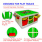 Brickyard Building Blocks Lego Compatible Baseplate - Pack Of 4 Large 10 X 10 Inch Base Plates For Toy Bricks, Stem Activities &