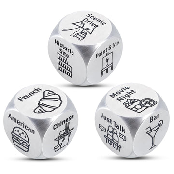 Food Decision Dice Decider for Couple,Date Night Dice