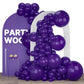 PartyWoo Royal Purple Balloons, 140 pcs, Rubber, 5-18 Inch Sizes for Garland/Arch Decorations, Color: Purple-Y16
