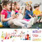 LOOIKOOS Wooden Toddler Musical Instruments Set, Eco-Friendly, 9" Percussion Toys for Kids, Natural Wood Color, Includes Storage Bag