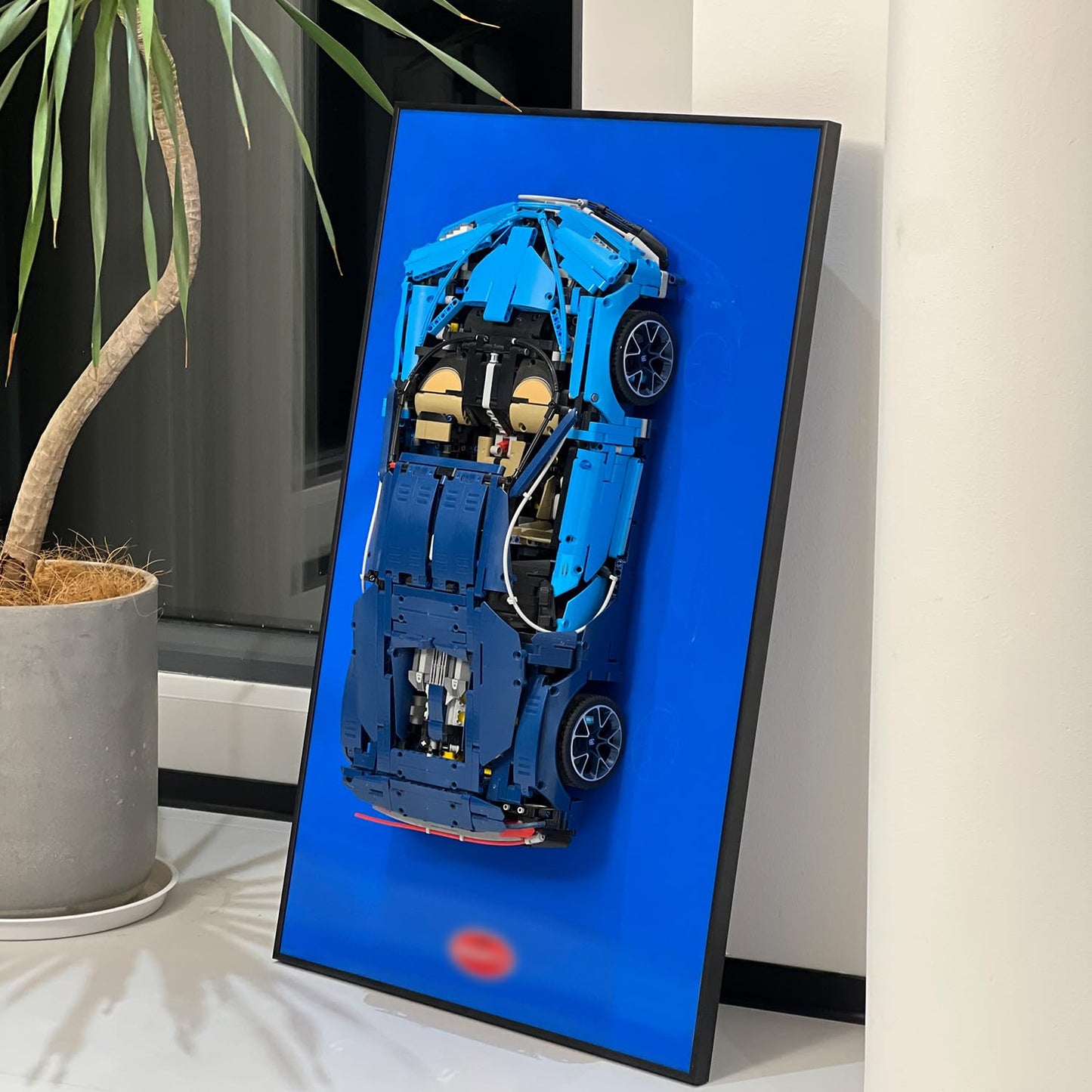 iLuane Display Wallboard for Lego Technic Bugatti Chiron 42083 Race Car  mature-themed Collectibles Lego Car Wall Mount for Building Kit  Great for Lego Lovers (No Car Included)