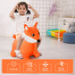 INPANY Bouncy Horse  Fox Hopper Toys  Toddlers Bouncing Animal Hopping  Plush Bounce Buddies  Inflatable Ride on Rubber Bouncer  Indoor Outdoor Birthday Gifts Toy for 2 3 4 Year Old Girls Boys