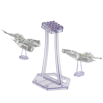 Display Stand For Lego 75292 75315 75300 Tie Fighter, 75325 Mandalorian N-1 Starfighter Kit, For Plane Building Brick Toys Etc.