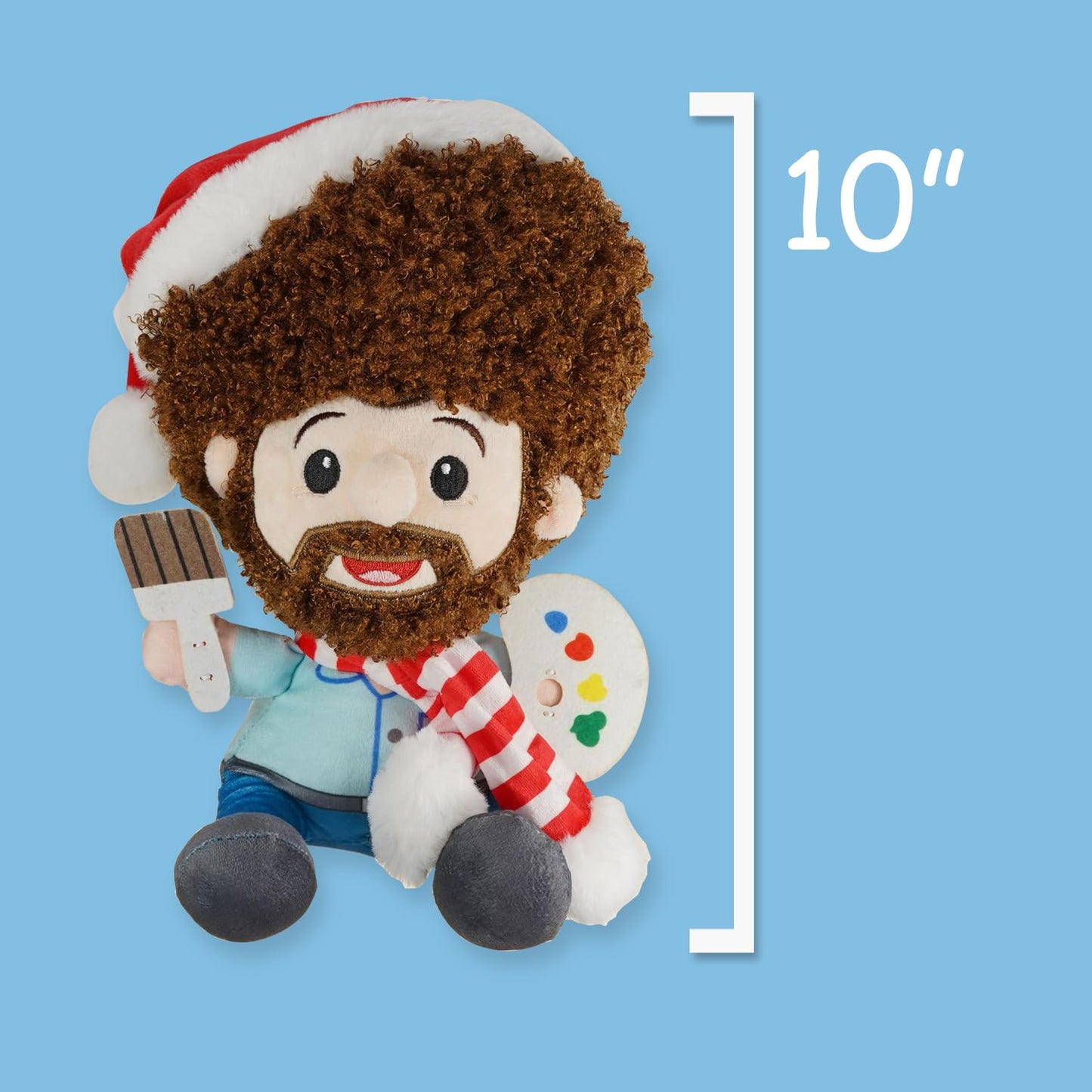 Bob Christmas In Santa Hat Plush Character Toy Officially Licensed - 10 Inches