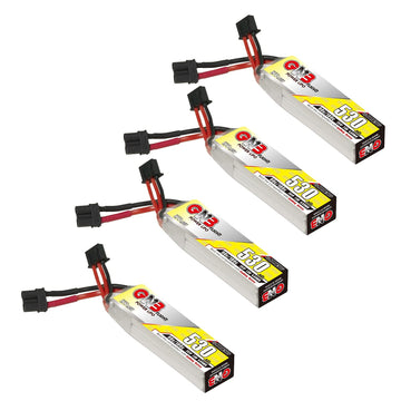Gaoneng 4Pcs Gnb 530Mah 2S 7.6V 90C Hv Lipo Battery With Xt30 Plug For 60-130Mm Brushless Fpv Drone Emax Tinyhawk Ii Mico Fpv Ra
