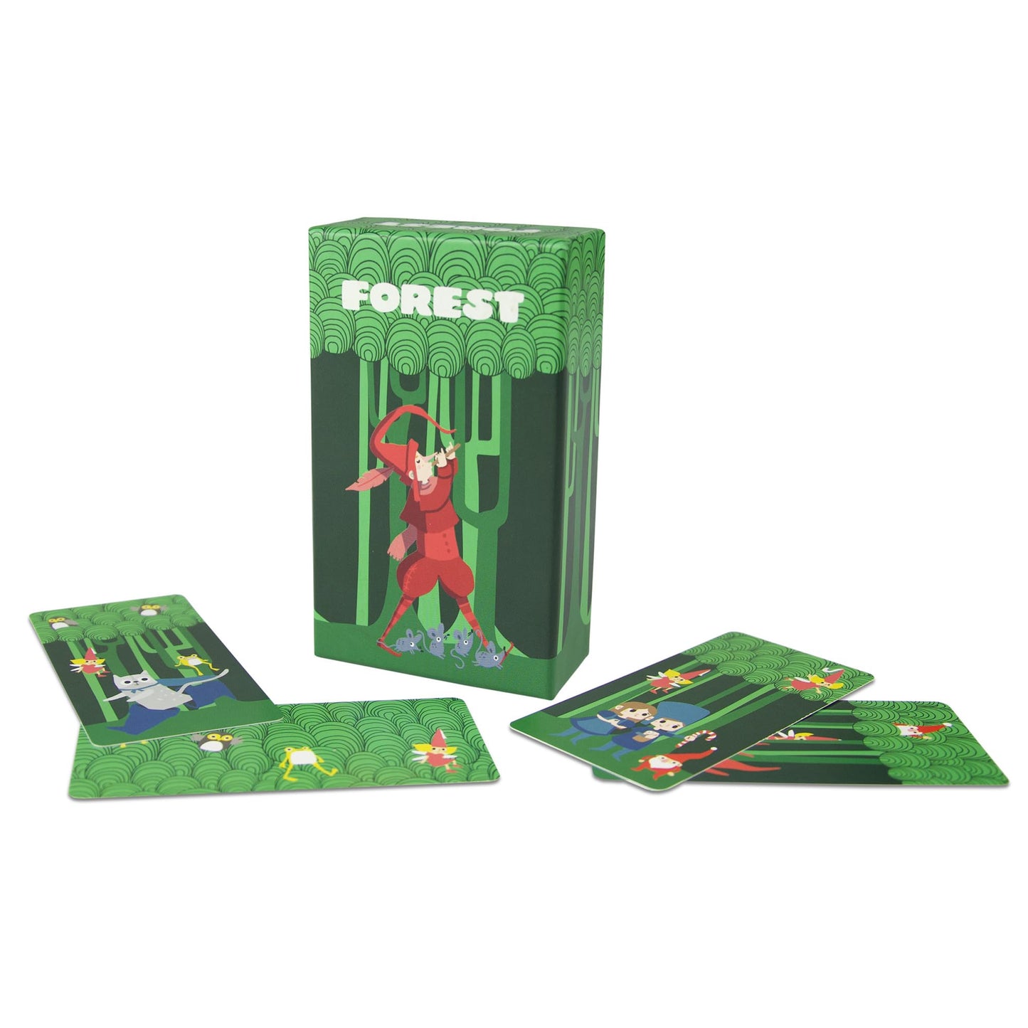 Toysmith Forest Card Game - Educational Observation & Counting Game, 2-5 Players, Ages 6+, Cardstock, Model 9008, Various Colors