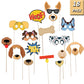 Festiko Puppy Dog Party Costume Props, 18 Pack Dog Photo Booth Props For Dog Themed Birthday Party Decorations