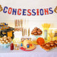 Baseball Party Supplies Concessions Banner - Sports/Baseball Themed First Birthday Party Decorations Favors