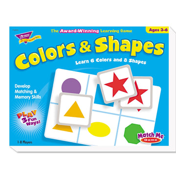 Trend T58103 Colors And Shapes Match Me Puzzle Game, Ages 4-7