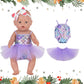 Sweet Dolly Doll Clothes New Born Baby Doll Clothes, Plaid, Jumpsuit, Tutu Skirt Doll Accessories For 15 Inch 16 Inch 18 Inch Ba