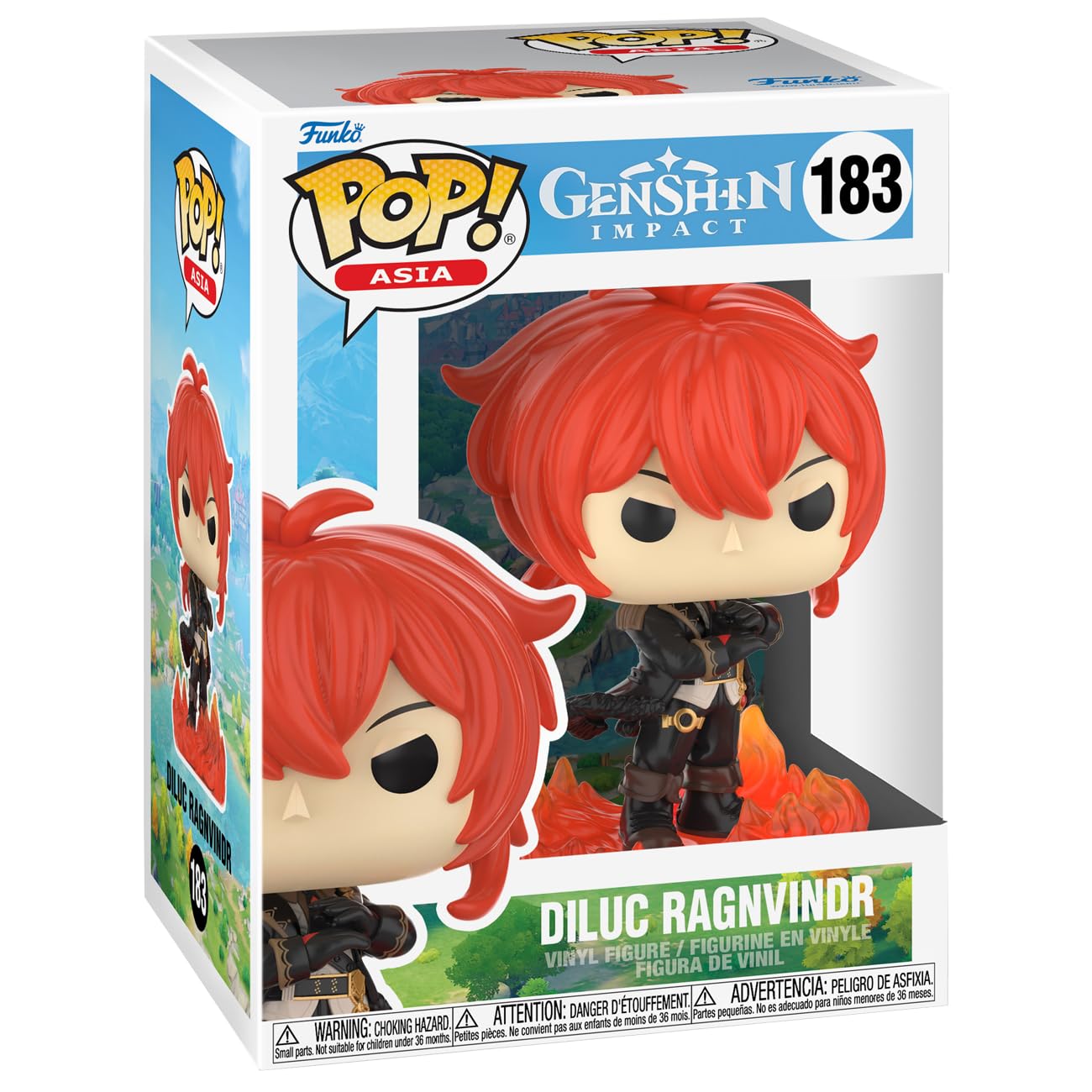 Funko Pop! Games: Genshin Impact - Diluc Ragnvindr - Pop! Asia - Collectable Vinyl Figure - Gift Idea - Official Merchandise - For Kids & Adults - Games Fans - Model Figure For Collectors And Display
