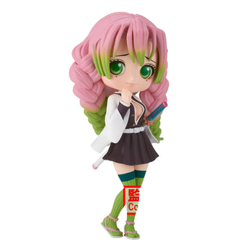 Banpresto - Demon Slayer: Kimetsu No Yaiba - Mitsuri Kanroji (Version A), Bandai Spirits Q Posket 5.5 Inch (Pack Of 1)