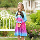 Bow Dream Cute Girl Dress And Matching American Girl Doll Clothes Accessories For Girls Dresses Size 140 Blue Pink