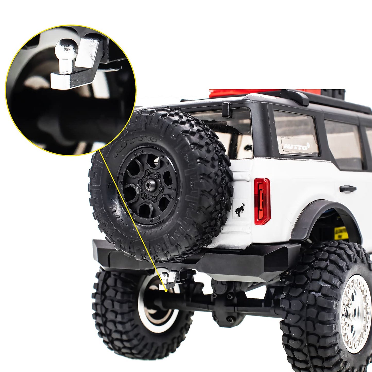 Coda Racing Aluminum Front&Rear Bumper For Axial Scx24 Ford Bronco Axi00006 1/24 Rc Crawler Car