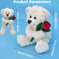 Bakalizoo 12'' Stuffed Teddy Bear Dolls With Red Heart, Soft Plush Animal Toys For Valentine'S Day Her/Girlfriend Lover Mom Kids