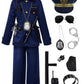 Relibeauty Kids Police Officer Costume For Boys With Accessories, 7-8/130