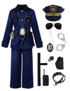 Relibeauty Kids Police Officer Costume For Boys With Accessories, 7-8/130