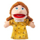 1 Pcs Family Hand Puppets 12 Inch Grandparents, Mom & Dad, Brother & Sister Plush Hand Puppet Toys Role-Play Toy Puppets For Kids Storytelling Imaginative Pretend Play Teaching Preschool(Mom)