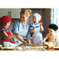 Chengu 6 Pcs Kids Apron And Chef Hat Set Adjustable Child Apron With 2 Pockets For Boys Girls Toddler Cooking Baking Painting Ki