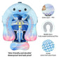 Mambobaby Float With Canopy Skin-Friendly Baby Swim Float With Tail Waterproof Non-Inflatable Mambo Float Smart Swim Trainer Sof