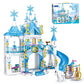 Leyi Girls Castle Building Blocks Toys For Girls 377 Pieces Ice Princess Castle Construction Toys Set Snow Castle Building Brick