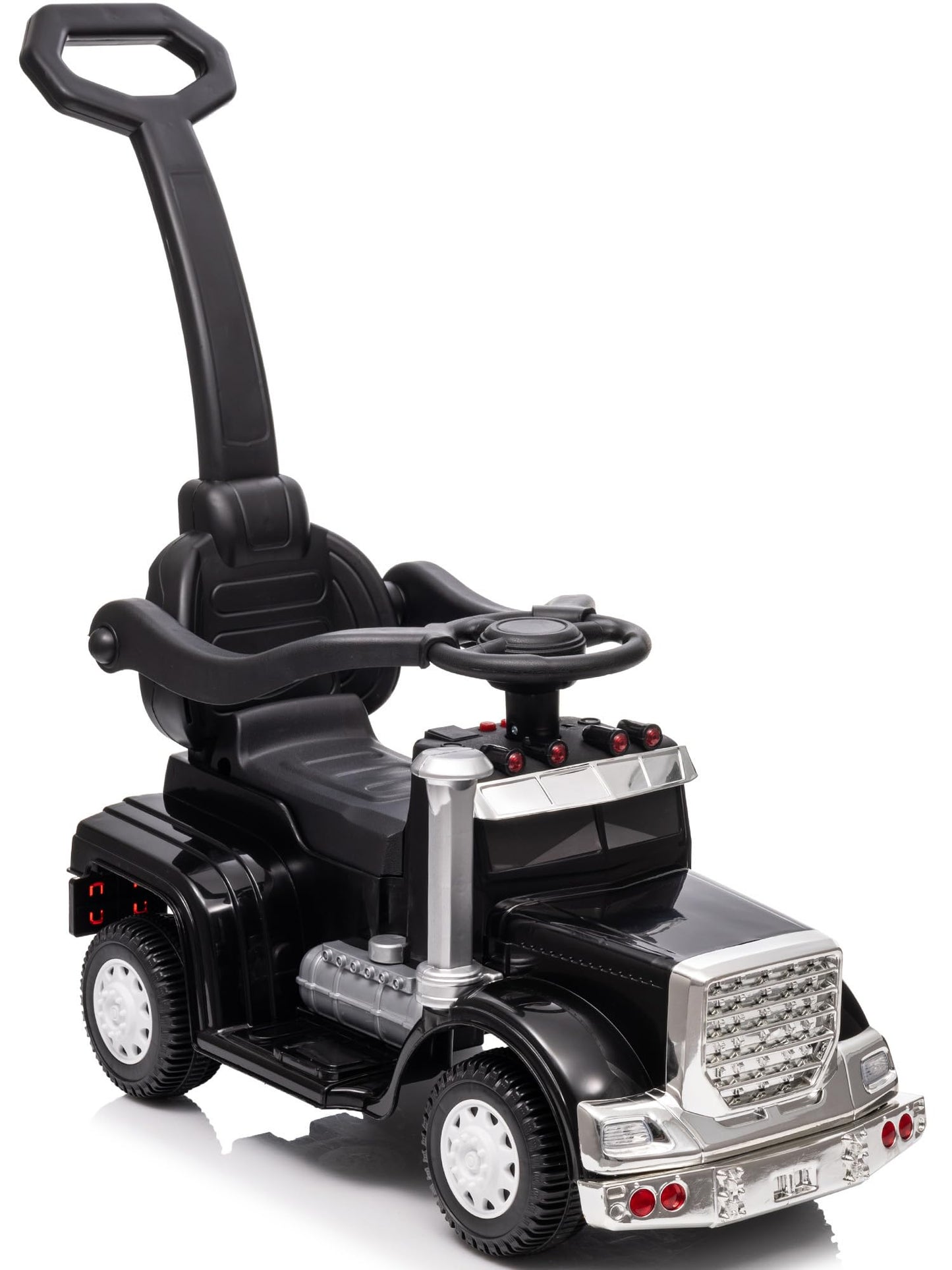 Outfunny 3-in-1 Ride on Push Car for Toddler with Handle, Toddler Ride on Toy for Boys Aged 1-3, Stroller Sliding Walking Car w/