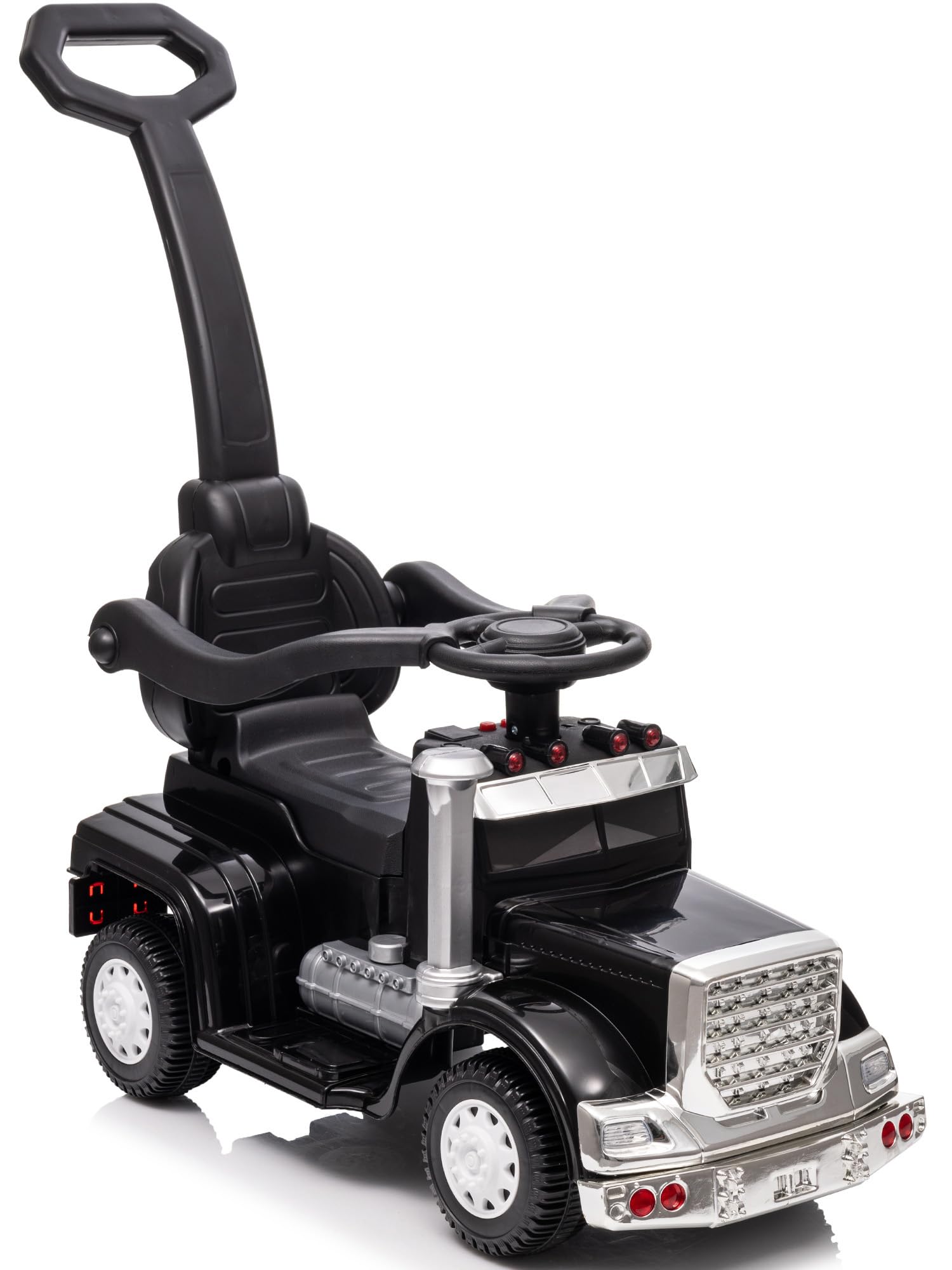 Outfunny 3-in-1 Ride on Push Car for Toddler with Handle, Toddler Ride on Toy for Boys Aged 1-3, Stroller Sliding Walking Car w/