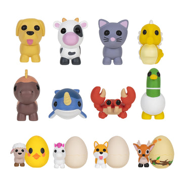Adopt Me! 10 Pack Mystery Pets - Series 1-10 Pets - Top Online Game - Exclusive Virtual Item Code Included - Fun Collectible Toy