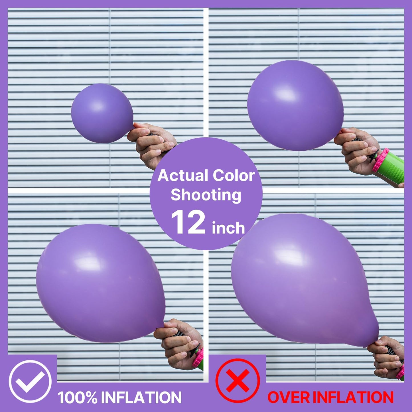 PartyWoo Balloons Arch Kit - 140 pcs Light Purple Lavender Latex, Various Sizes (5-18 Inch) for Graduation, Baby Shower, Birthday Decor