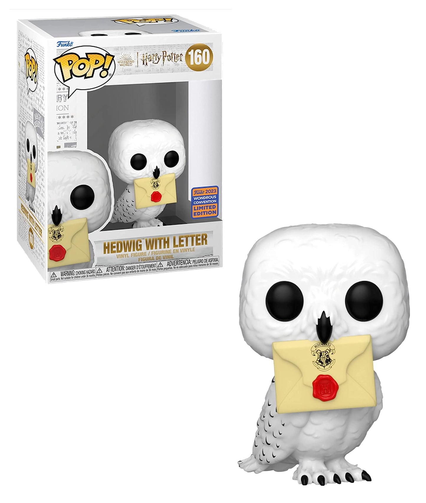 Funko Pop! Harry Potter Hedwig with Letter - WonderCon Exclusive, Vinyl, White, Model FM221125