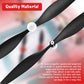 Riakrum 6 Sets Spare RC Plane Propellers RC Airplane Carbon Fiber Nose Cone Compatible with Tr-p51 Rc Plane 4 Channel Remote Con