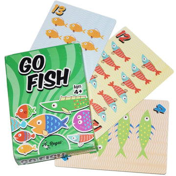 Regal Games Go Fish Card Game For Kids 4 5 6 7 8+ | Funny Travel Board Playing Game For Families (1 Pack)