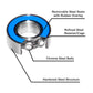 15x24x5mm | 6802-2RS (5 Rubber Sealed Bearings)