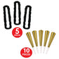 Beistle 88780NRBKG 1-Pack Decorative Legacy Party Assortments for 10 People, Gold