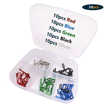 GDOOL 50 Pieces 1mm 90-Degree Angle RC Cars Universal Body Clips Bent Springy Pins & RC Car Clip Pin Steel Wires for All 1/16 1/