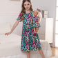 Bow Dream Girls Dress and Matching Doll Clothes Accessories for Girls Short Sleeve Leopard Kids Dress Size 140